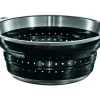 Passoire pliable noire Rösle en acier et silicone - Diamètre 24cm