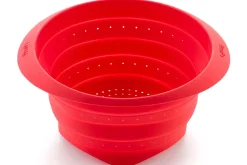 Passoire rétractable Lékué ø23cm en silicone Platinum