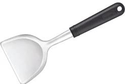 Pelle plancha en acier inox Déglon avec manche ABS 26 x 10 cm