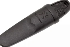 Petit couteau de poche Mora Eldris 12629 lame inox 5,9cm manche caoutchouc noir avec allume-feu + étui