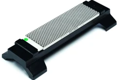 Pierre à aiguiser diamant DMT Duo Sharp Hardcoat à grain 600/1200 + socle antidérapant