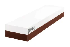 Pierre à aiguiser Helle H300311 double face grains 360/1000 taille L avec étui en cuir