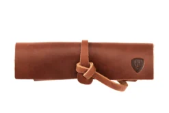 Pierre à aiguiser Helle H300301 double face grains 320/500 taille S avec étui en cuir