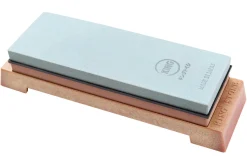 Pierre à aiguiser japonaise King Home Stone double face grains 220/1000 avec support