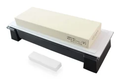 Pierre à aiguiser japonaise Suehiro Cerax céramique grains 3000 sur socle - Taille M