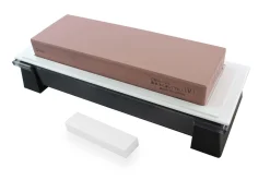 Pierre à aiguiser japonaise Suehiro Cerax céramique grains 800 sur socle