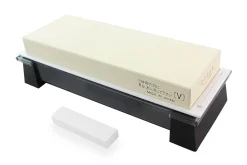 Pierre à aiguiser japonaise Suehiro Cerax céramique grains 3000 sur socle - Taille L