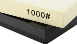 Pierre à aiguiser TAIDEA grain 1000 + socle