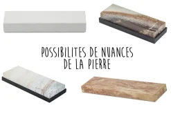 Pierre naturelle d'Arkansas RH PREYDA gros grains + coffret bois