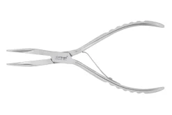 Pince à arêtes coudée Triangle acier inox 20cm