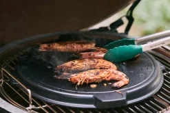 Pince à barbecue Big Green Egg en acier inoxydable et embouts en silicone 40cm