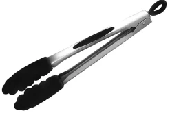 Pince de cuisine Mastrad 30cm acier et silicone noir