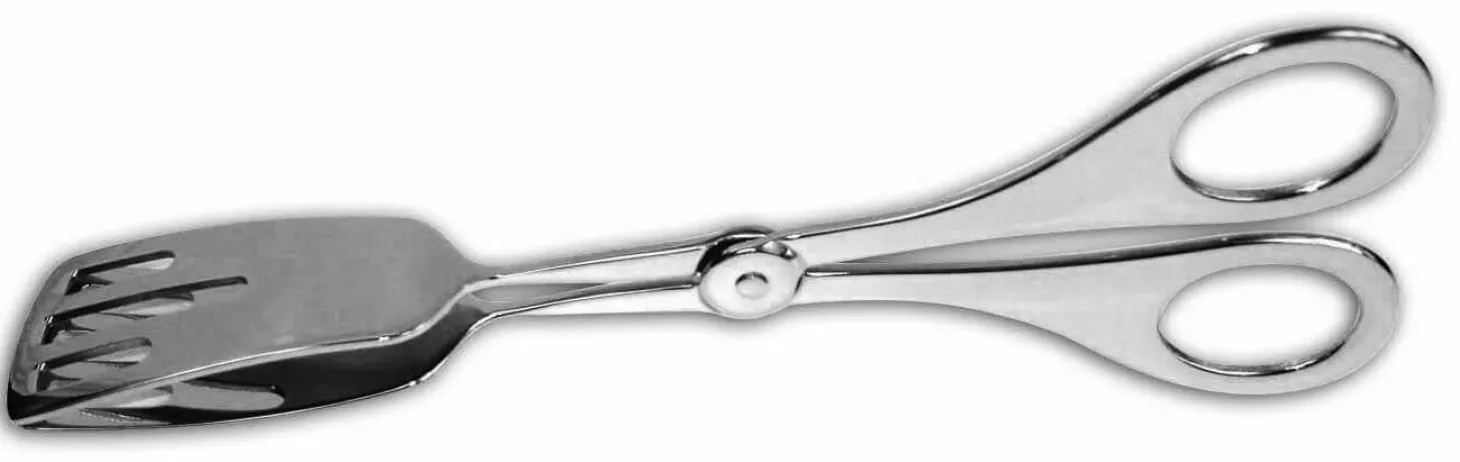 Pince à gâteaux ajourée en acier inoxydable 18,5cm