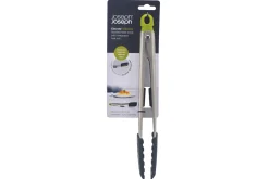 Pince Joseph Joseph Elevate en acier inoxydable et silicone avec reposoir intégré