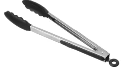 Pince à servir ergonomique 24cm embout en silicone noir