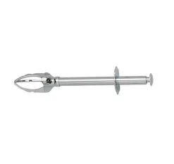 Pince à sucre 3 griffes unie chromée 12 cm