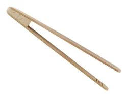 Pince à toasts ergonomique en hêtre 18cm nervurée