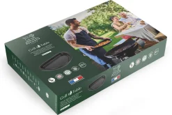 Plancha demi-lune noire Peugeot Grill to table en céramique - 43cm