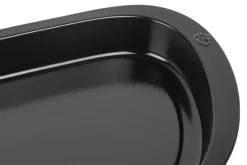 Plancha demi-lune noire Peugeot Grill to table en céramique - 43cm