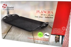 Plancha grill en fonte Pradel Excellence Premium 48 x 28 cm façon pierre tous feux/ induction