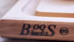 Planche à découper Boos Blocks double-face avec rigole en bois d'érable 31x20cm