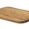 Planche à découper Continenta en bois d'olivier 29x18x1,6cm