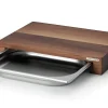 Planche à découper Continenta en bois 48x32,5x6cm + bac inox