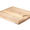 Planche à découper Continenta en bois d'hévéa + rigole
