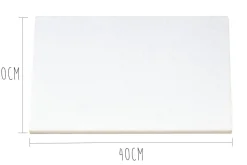 Planche à découper polyéthylène blanc HD500 avec pieds 40x30cm