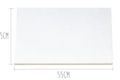 Planche à découper polyéthylène blanc HD500 avec pieds 55x35cm