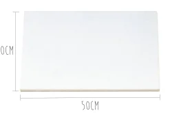 Planche à découper polyéthylène blanc HD500 avec pieds 50x30cm