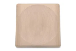 Planche à découper pour hachoir Triangle en bois de hêtre 20x20x4cm