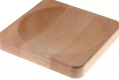 Planche à découper pour hachoir Triangle en bois de hêtre 20x20x4cm
