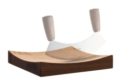 Planche à découper pour hachoir Triangle en frêne 23x23x4cm