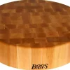 Planche à découper ronde et épaisse Boos Blocks Gourmet bois d'érable