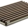 Planche à découper Wusthof en hêtre rainuré avec plateau inox - 40 x 25 x 3 cm