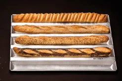 Plaque à baguette Matfer en aluminium gaufré