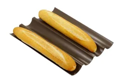 Plaque à baguettes Gobel anti-adhérent 4 gouttières 38x32 cm