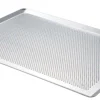 Plaque de cuisson De Buyer aluminium micro perforé 40x30cm - Bords pincés