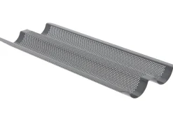 Plaque de cuisson perforée De Buyer pour 2 baguettes