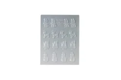 Plaque de 16 moules à chocolat - Sujets assortis 48 x 38mm