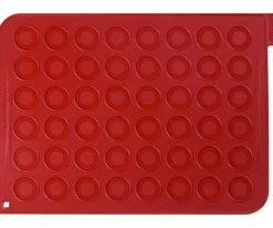 Plaque macarons en silicone 40x30cm 48 empreintes