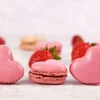 Plaque macarons en silicone 40x30cm 42 empreintes forme coeur