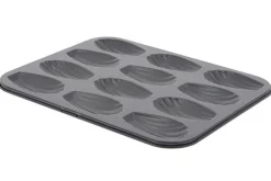Plaque 12 madeleines De Buyer en acier anti-adhésif