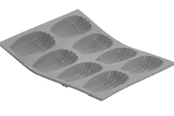 Plaque à madeleines en silicone De Buyer Elastomoule 8 ou 9 alvéoles