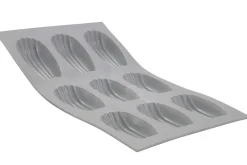 Plaque à madeleines en silicone De Buyer Elastomoule 8 ou 9 alvéoles