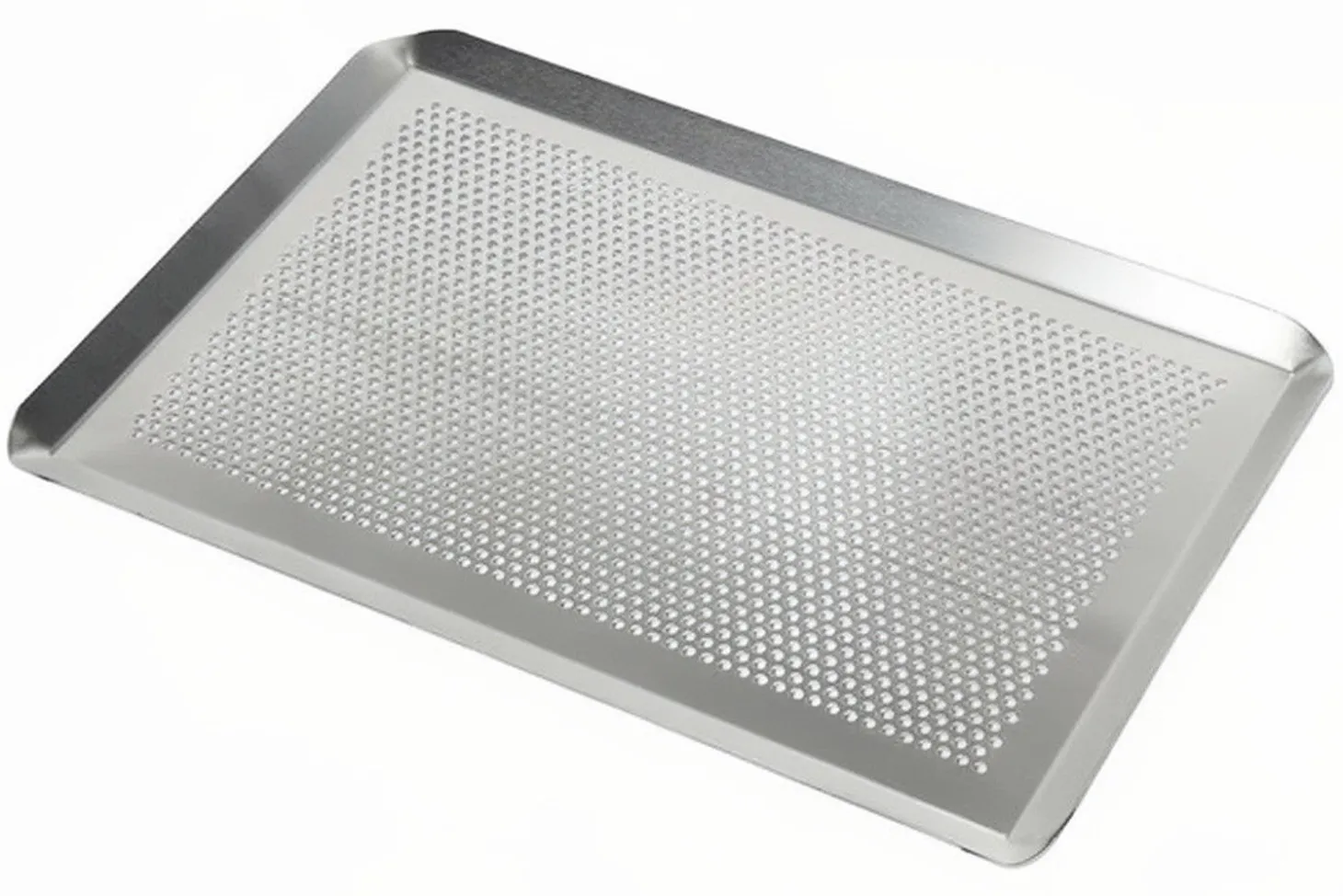 Plaque pâtissière perforée en aluminium Patisdécor avec rebords 40x30cm