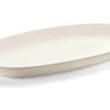Plat de service blanc Guzzini Tierra en bouteilles recyclées 41x22,9x4,2cm