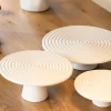 Plateau de présentation 25cm Dutch Deluxes en céramique blanche