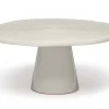 Plateau de présentation ø20cm Dutch Deluxes en céramique blanche